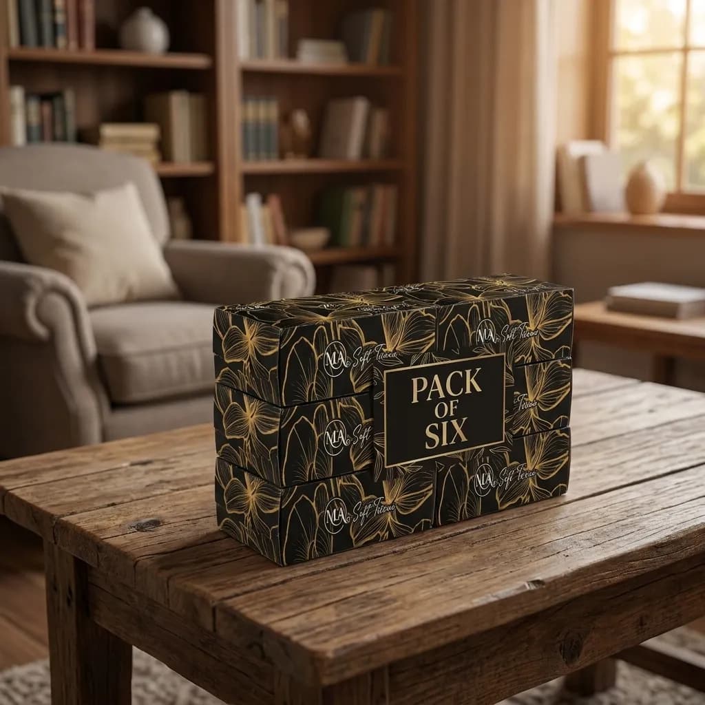 MA Soft Mini PopUp Tissue Box - Pack of 6 (Recycled & Locally Made)